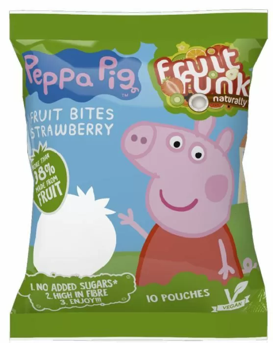 Fruitfunk Gurli Gris Peppa Pig Multibag - 100 g.