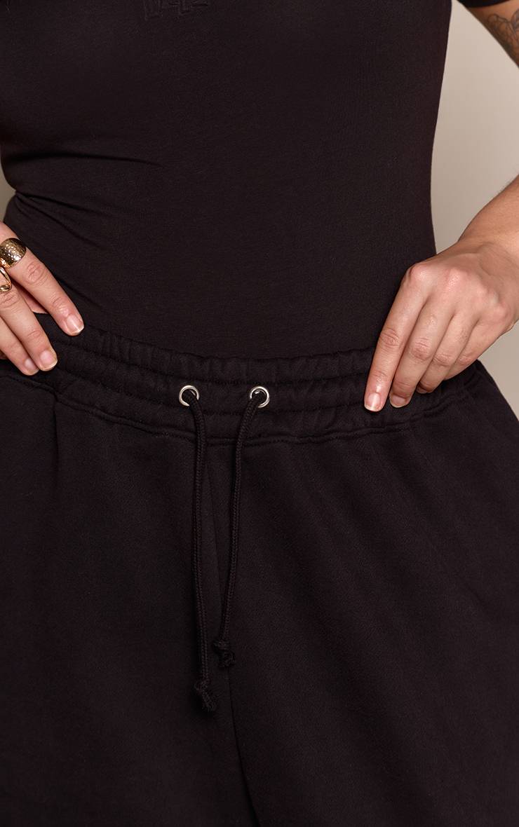 Noir Jogging Grande Taille Avec Logo Embossé