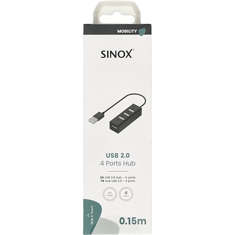 Sinox PRO USB 2.0 4-port hub