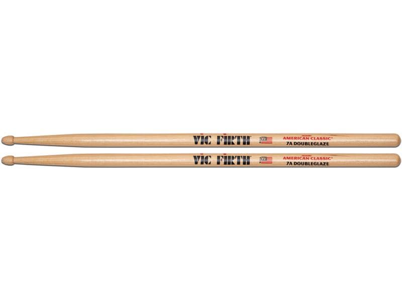Vic Firth Drumsticks 7ADG – 1 Paar American Classic 7A DoubleGlaze – doppelte Lackschicht