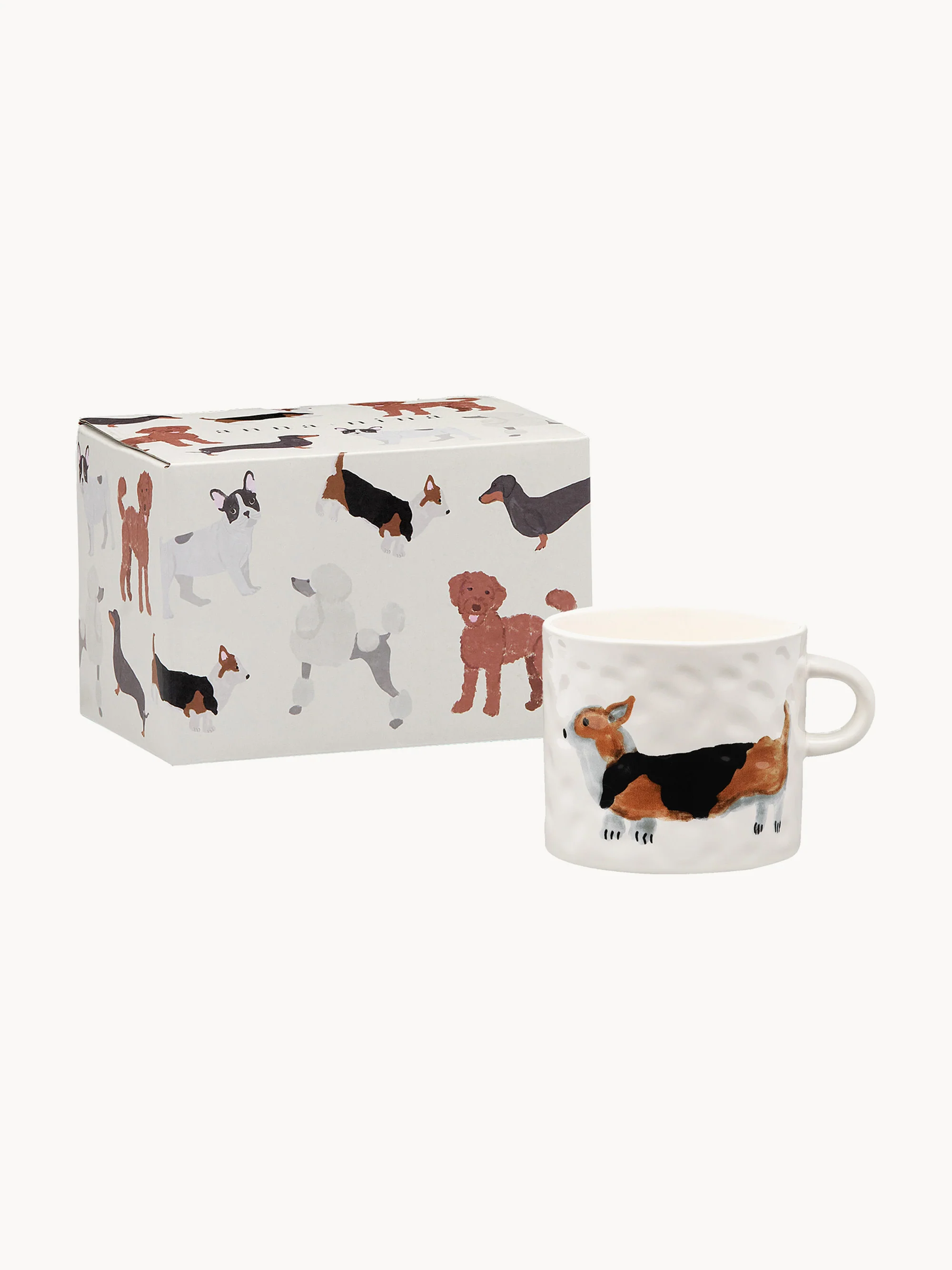 Handbeschilderde beker Corgi