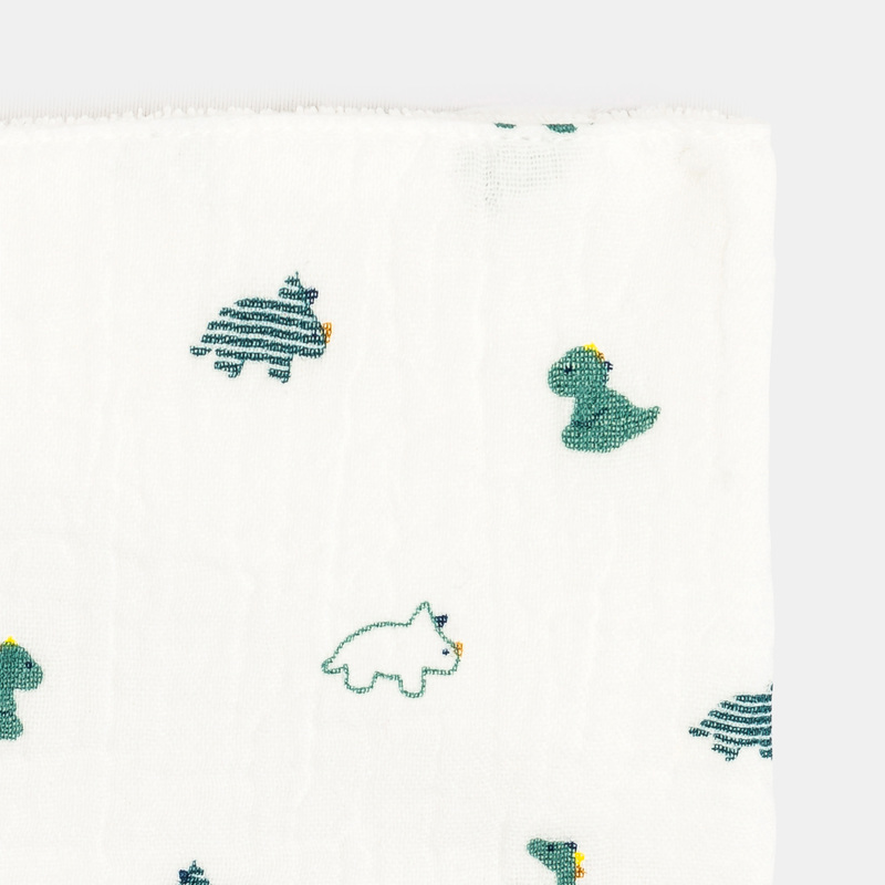 Bavoir en gaze de coton et éponge (lot de 2) bleu naissance