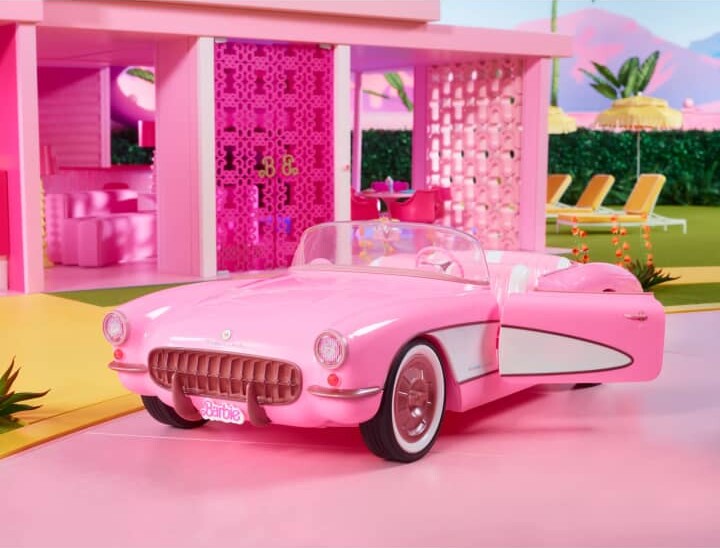 Barbie Bil - Pink Corvette - Barbie The Movie