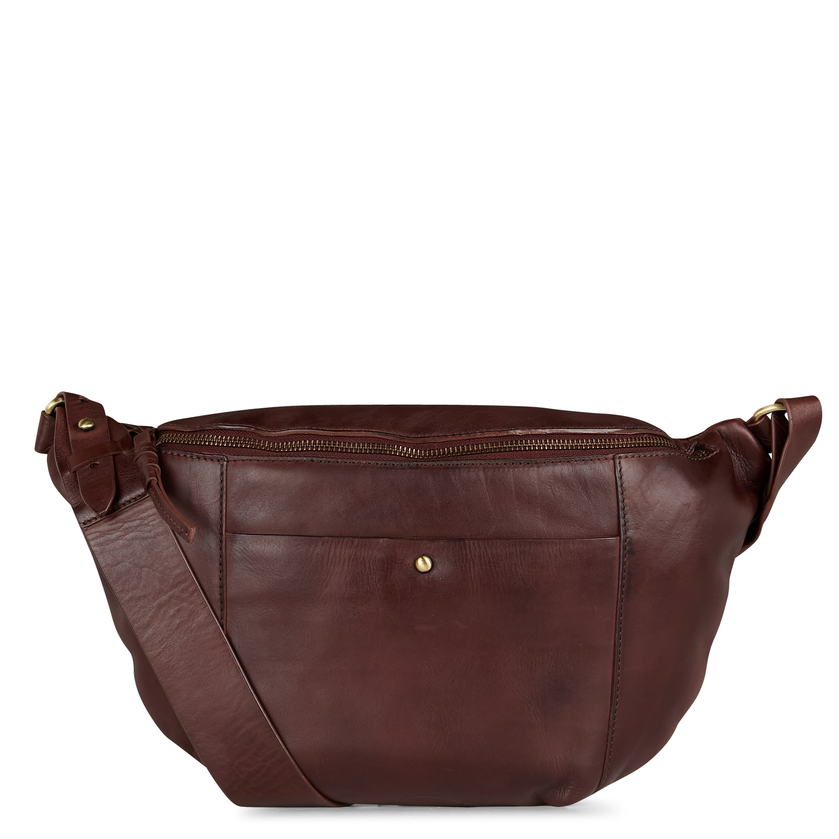 GABRIEL XL - Sac banane en cuir | Marron