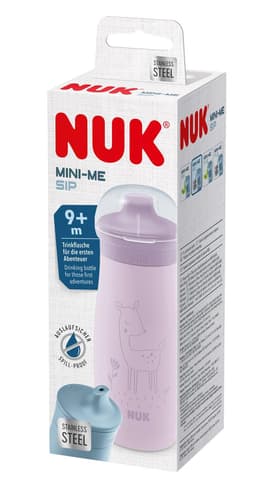 NUK Mini-Me Sip Cup Edelstahl, Reh