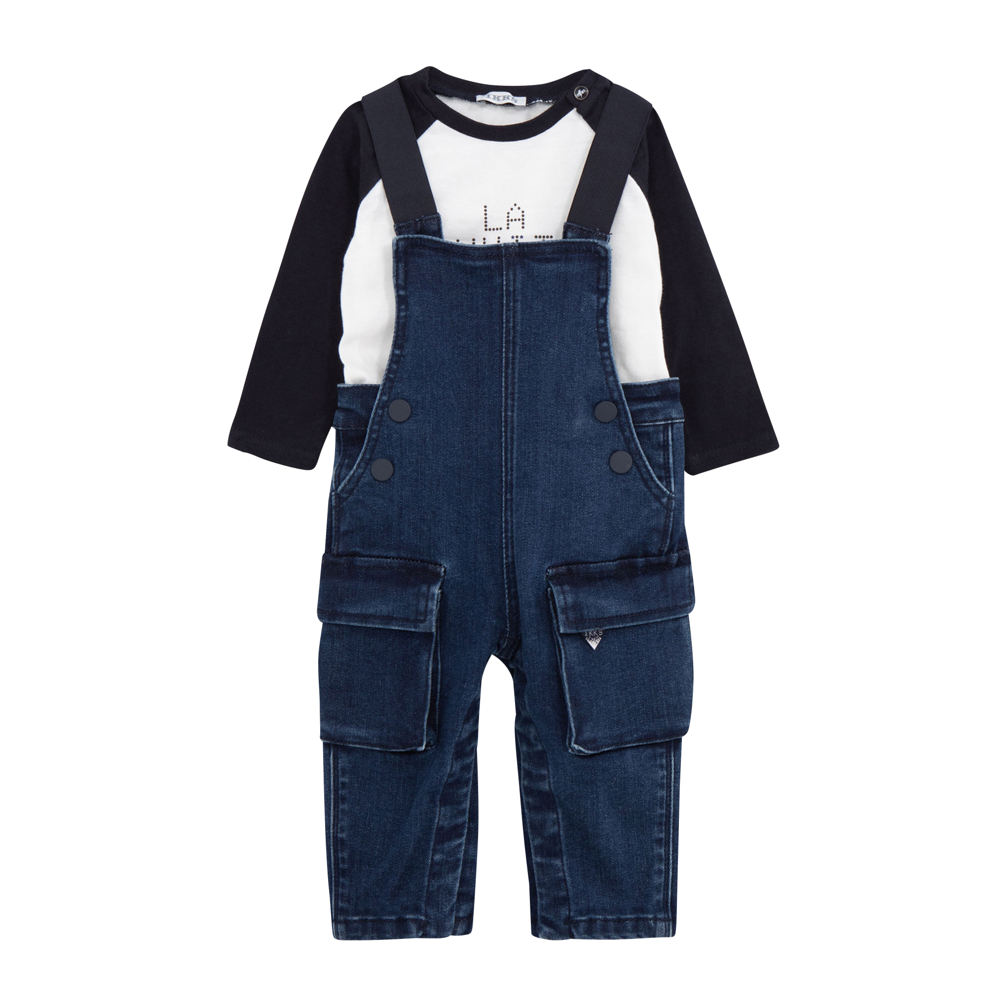 Ensemble 2-en-1 en coton mélangé | Bleu