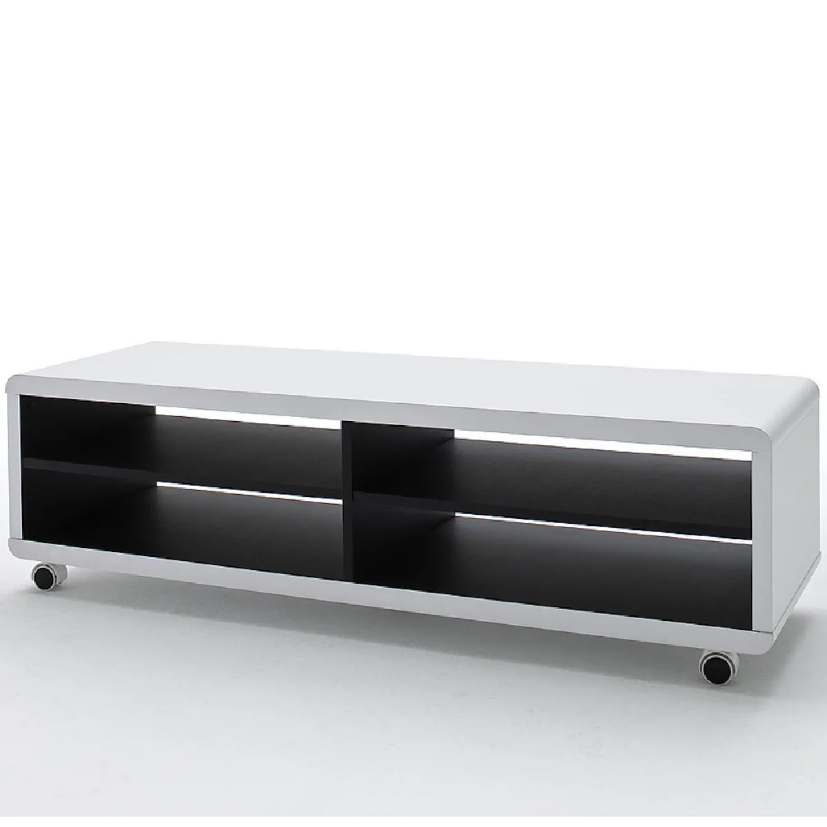 Inside 75 Junas XL Meuble TV Blanc Noir