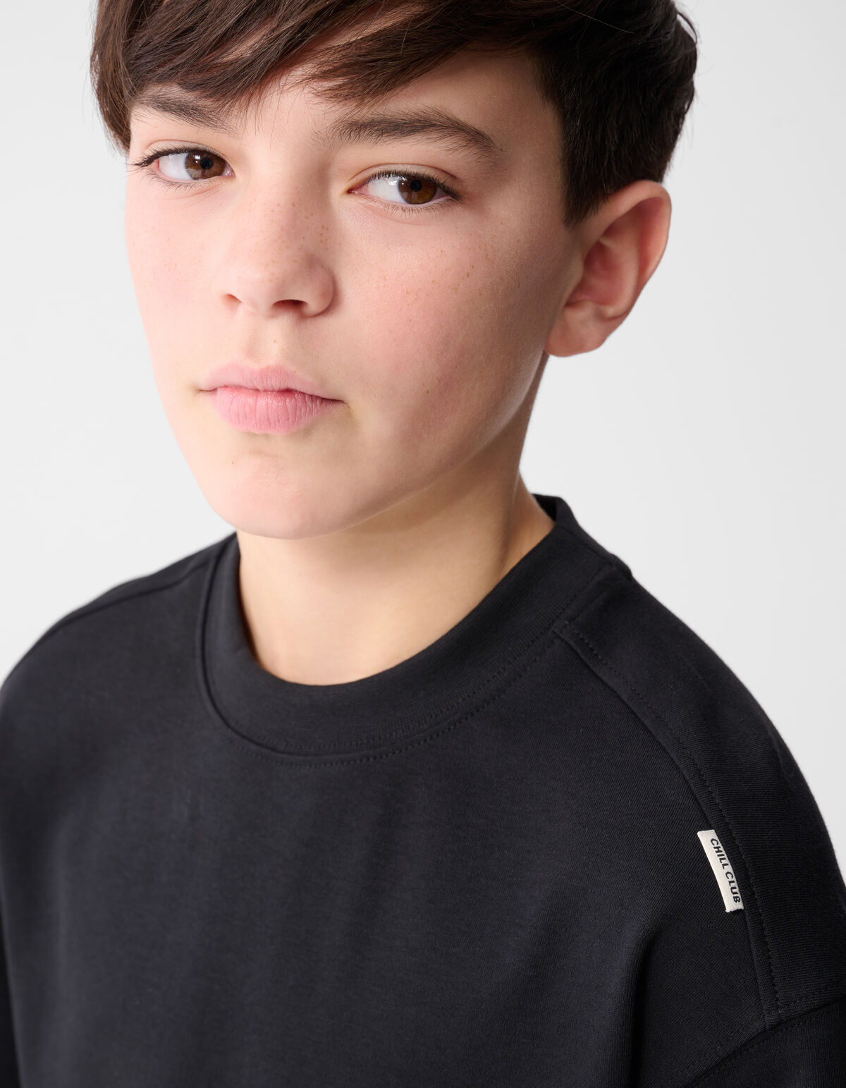 Basis Label T-shirt Zwart