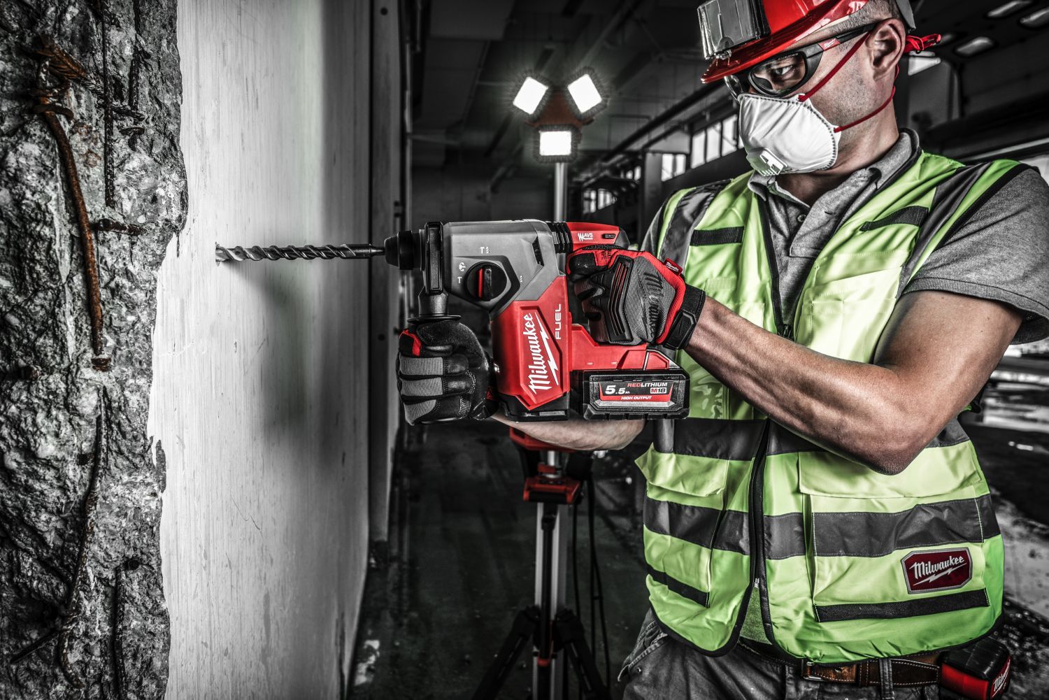 Milwaukee M18 FUEL™ FH-0X Accu combihamer SDS-Plus 2,5J 18V Basic Body in HD-Box - 4933478500