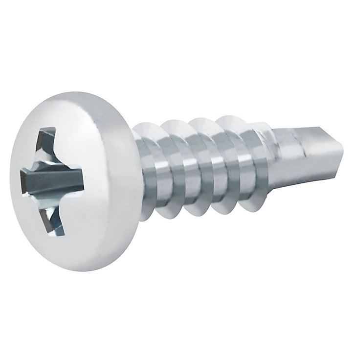 Vis zinguée autoperceuses à tête cylindrique, 3,5x13 mm - 200 pièces