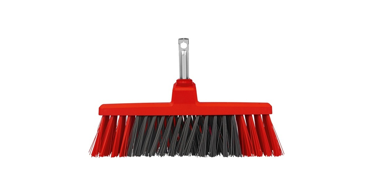 WOLF-Gartenmulti-star terrasbezem TB 350 M  (Rood/grijs, 35 cm)