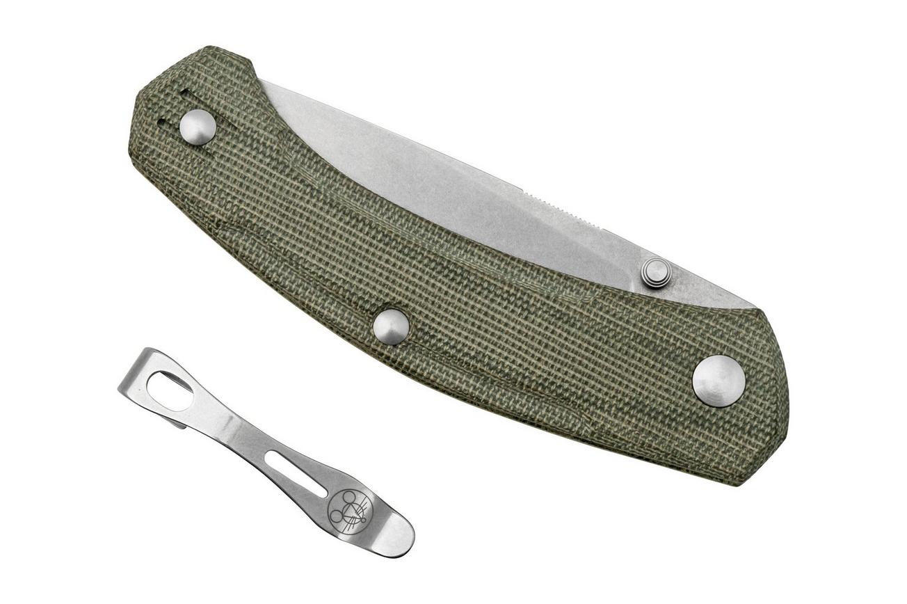 GiantMouse ACE Iona V2 Green Canvas Stonewashed Magnacut, zakmes
