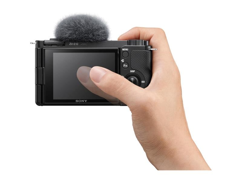 Sony Fotokamera ZV-E10L Kit 16-50 Beeindruckende Kamera für Vlogs mit zusätzlichem Objektiv