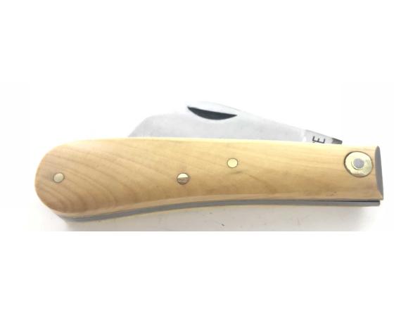 Serpette - Carbone - Manche Buis Couteau de poche par Coursolle