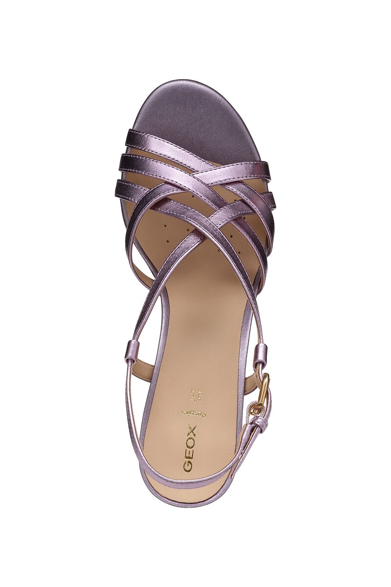 GEOX<br>Sandálias de salto alto, couro, Virnilisa 65