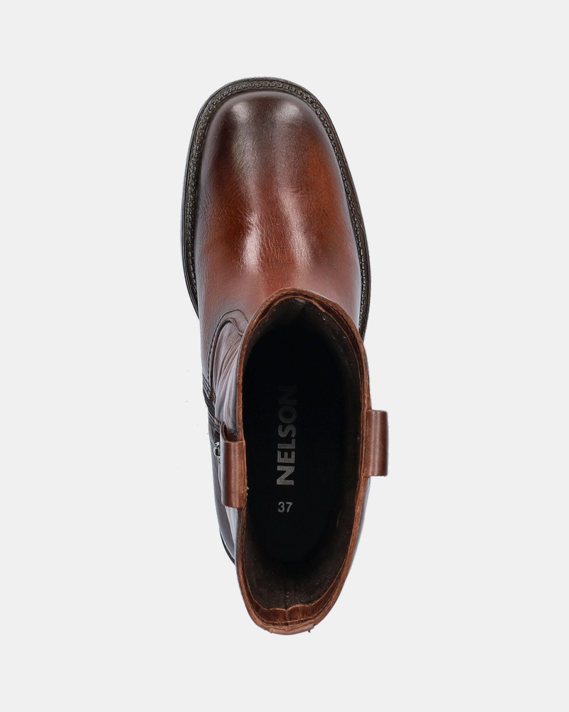 Nelson Rits- & gesloten boots  - cognac