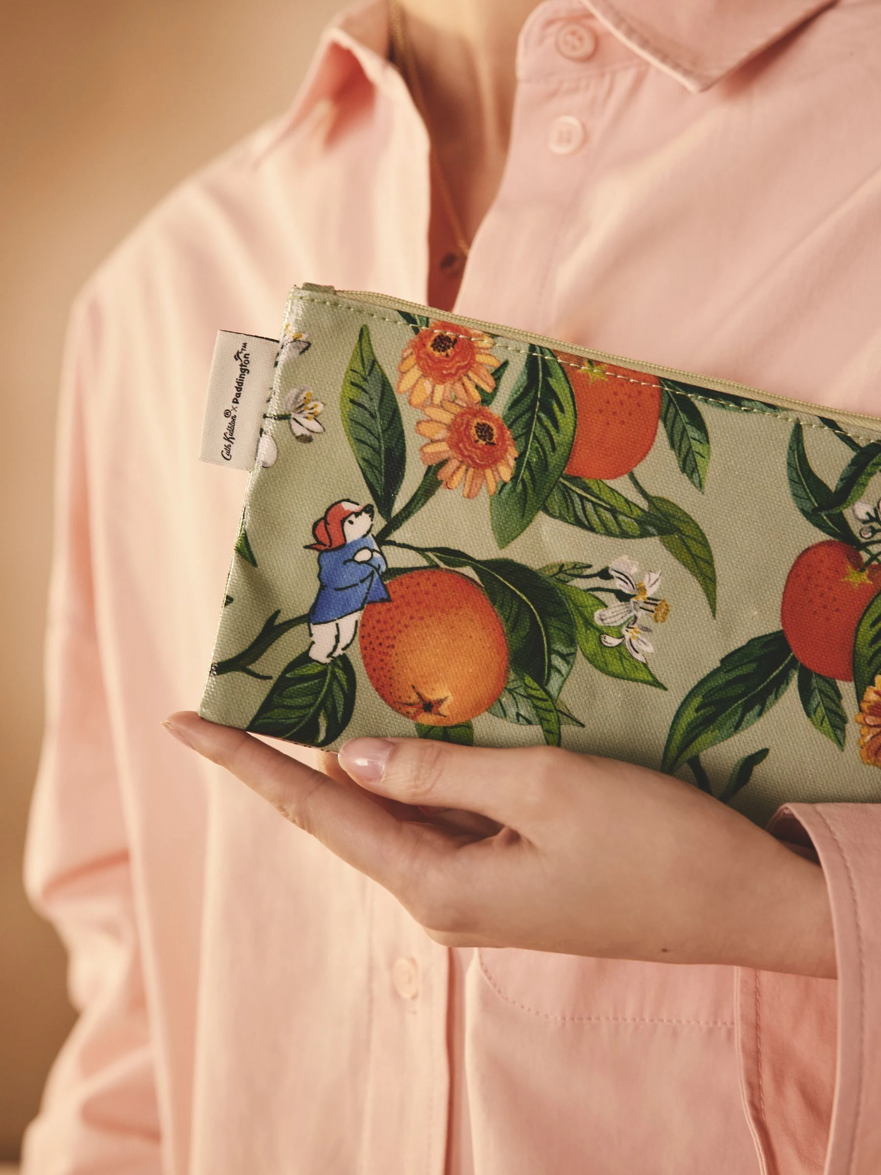 Cath Kidston 100% katoenen Paddington-portemonnee met rits