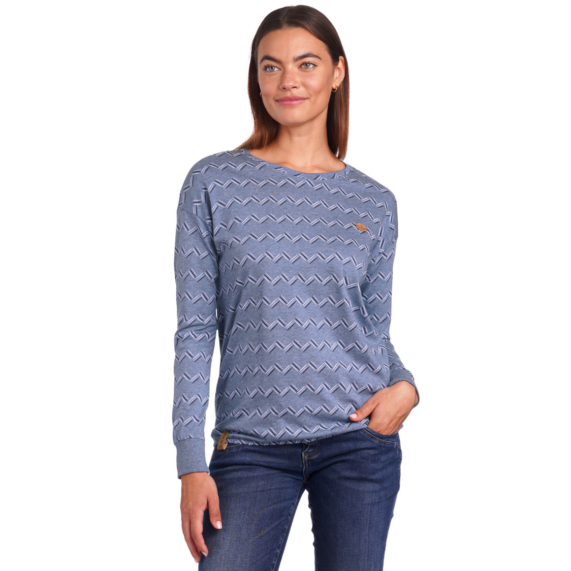 Gina Damen Langarmshirt hellblau