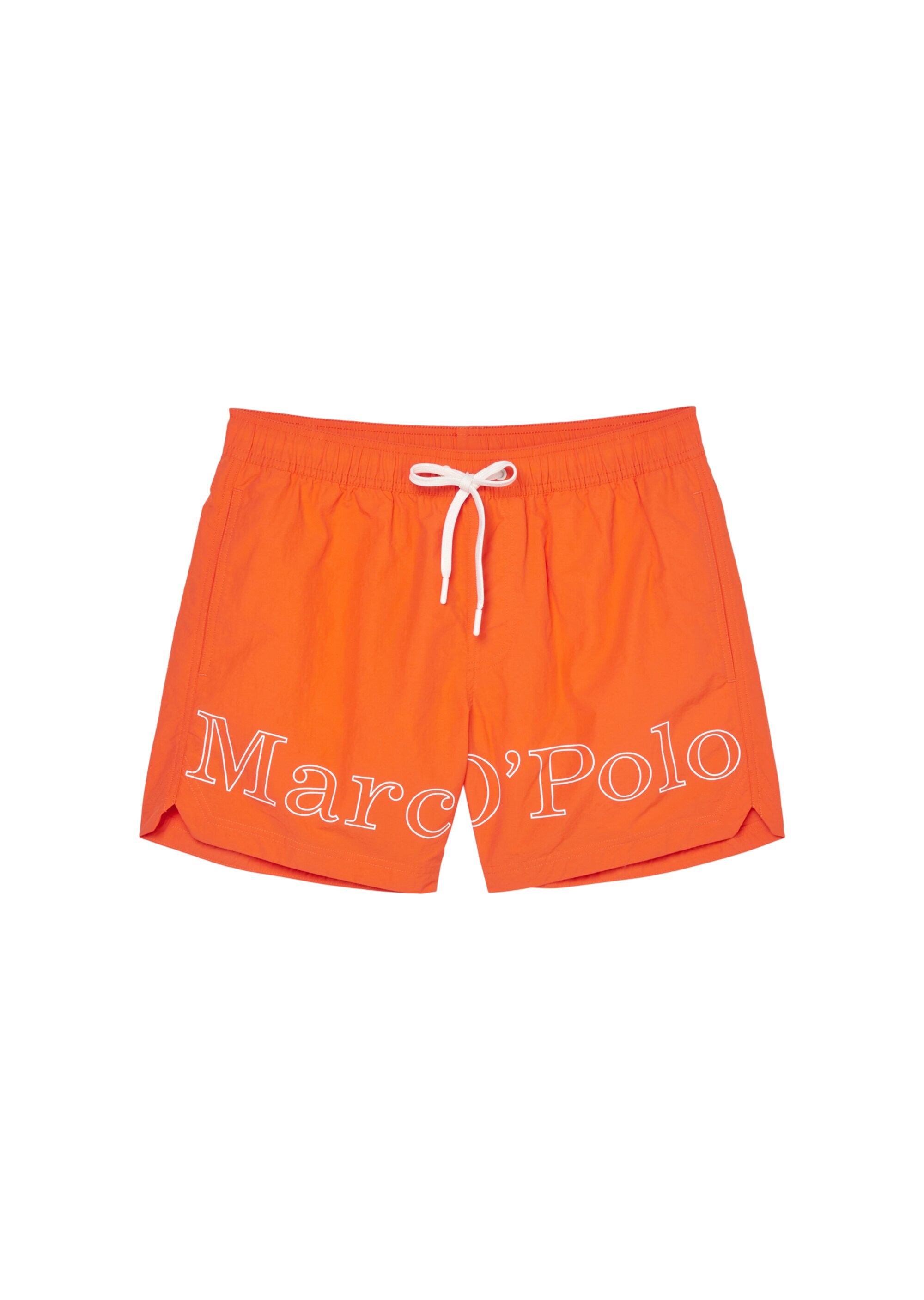 Badeshorts mit großem Logoprint