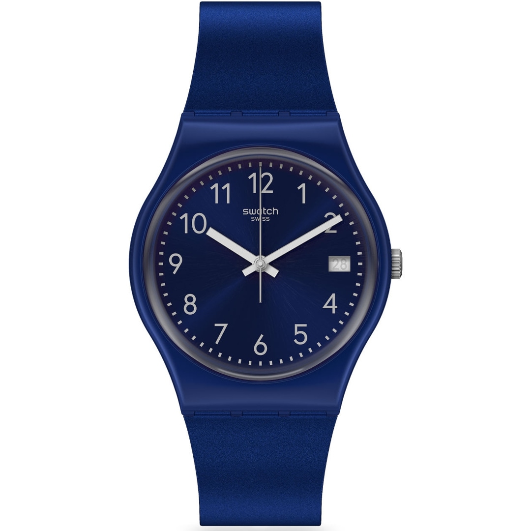 Swatch Original 34 Silver in Blue