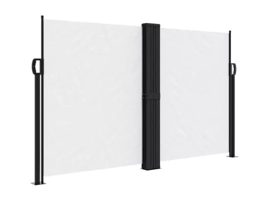 Auvent latéral rétractable blanc 140x1200 cm