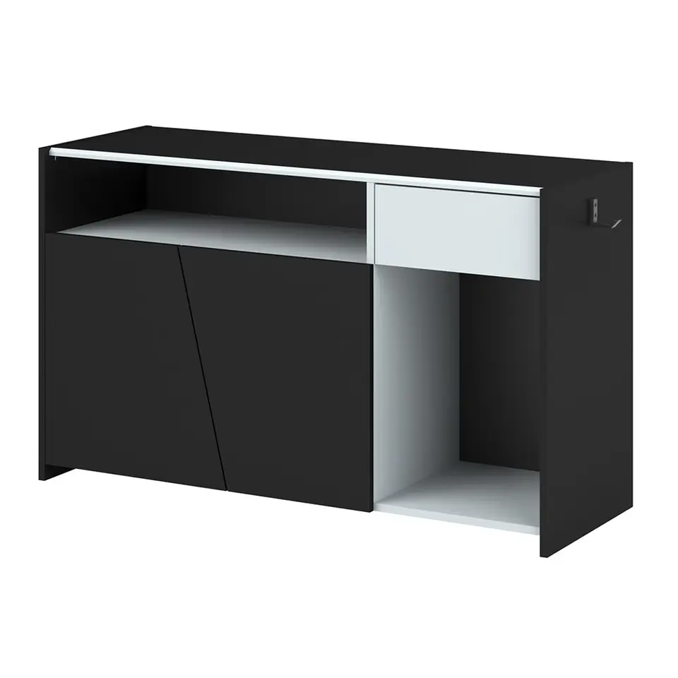 TV-dressoir Levi - zwart - 67x113x40 cm