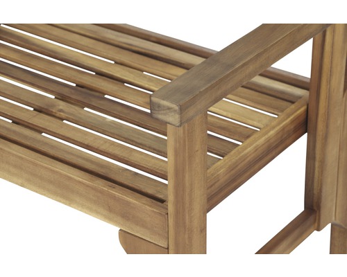 Siena Garden Lovera houten tuinbank, 2-zits, bruin