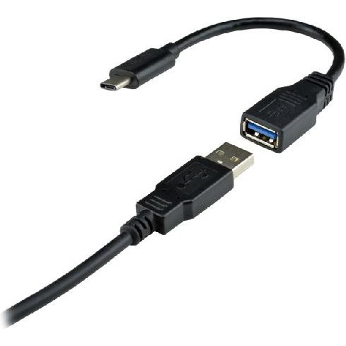 MCL USB31-CM/AFCE câble USB USB 3.2 Gen 1 (3.1 Gen 1) 0,17 m USB C USB A Noir