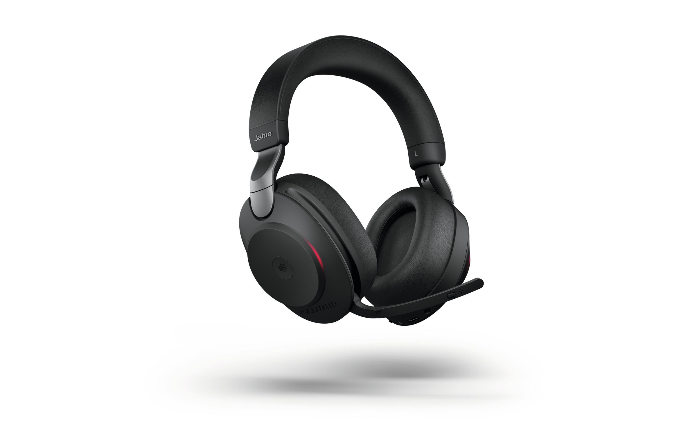 Jabra Headset »Evolve2 85 DUO MS Schwarz, USB-C, Ladestation«