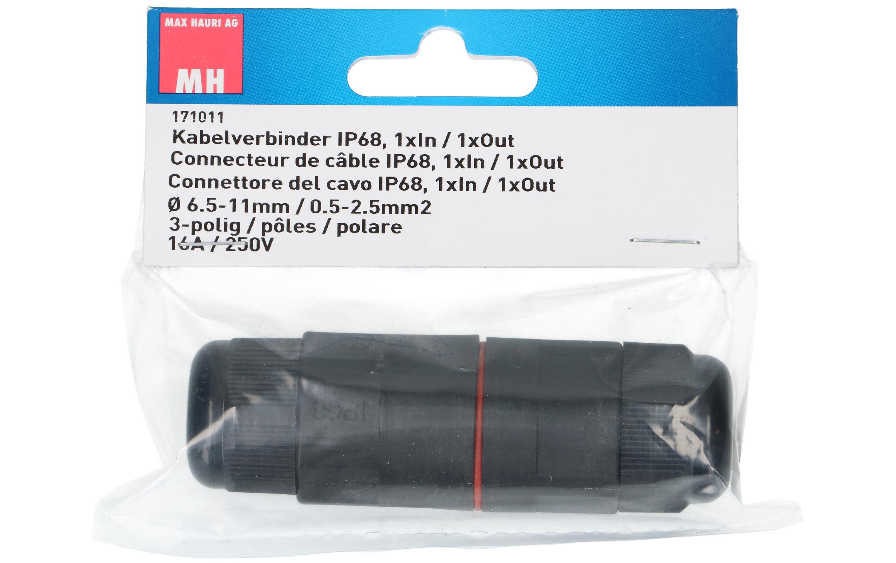 Verbindungsmuffe IP68, 6.5 - 11 mm, SchwarzKabelverbinder für den Aussenbereich
