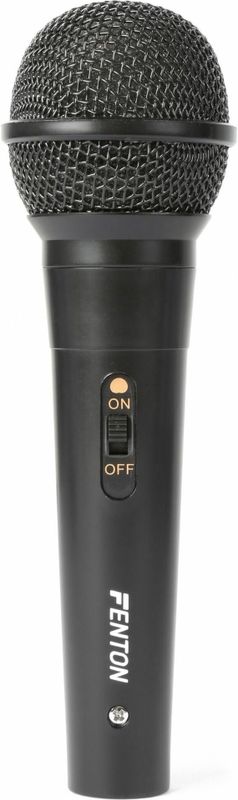 Karaoke microfoon - Fenton DM100 - Set van twee karaoke microfoons - Ook perfect voor DJ's - Zwart
