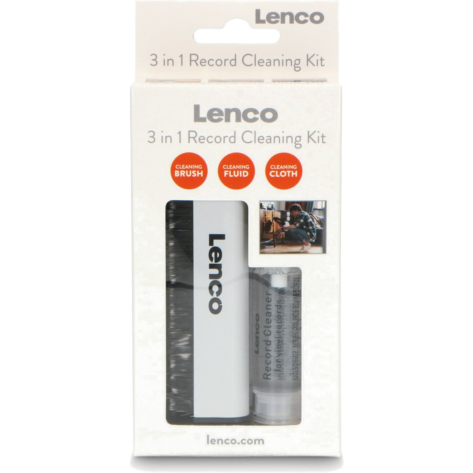 Lenco TTA-3IN1 3-in-1 vinyl reinigingskit