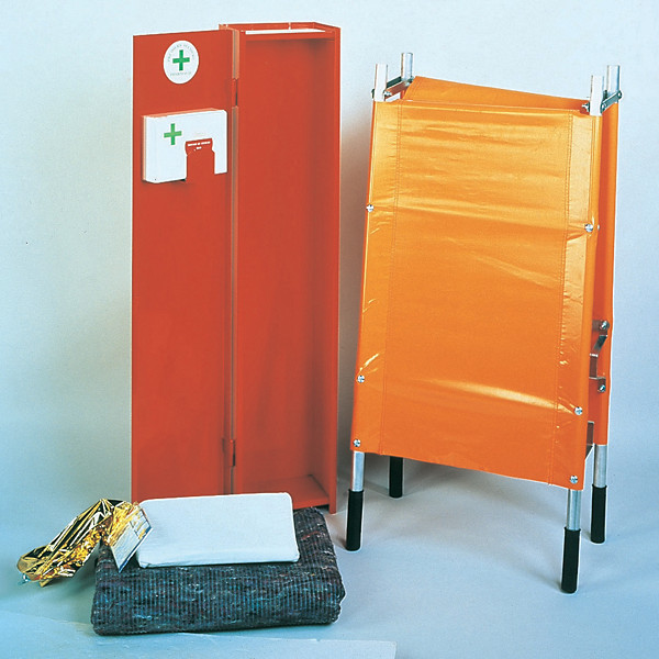 Ensemble complet armoire et brancard Esculape