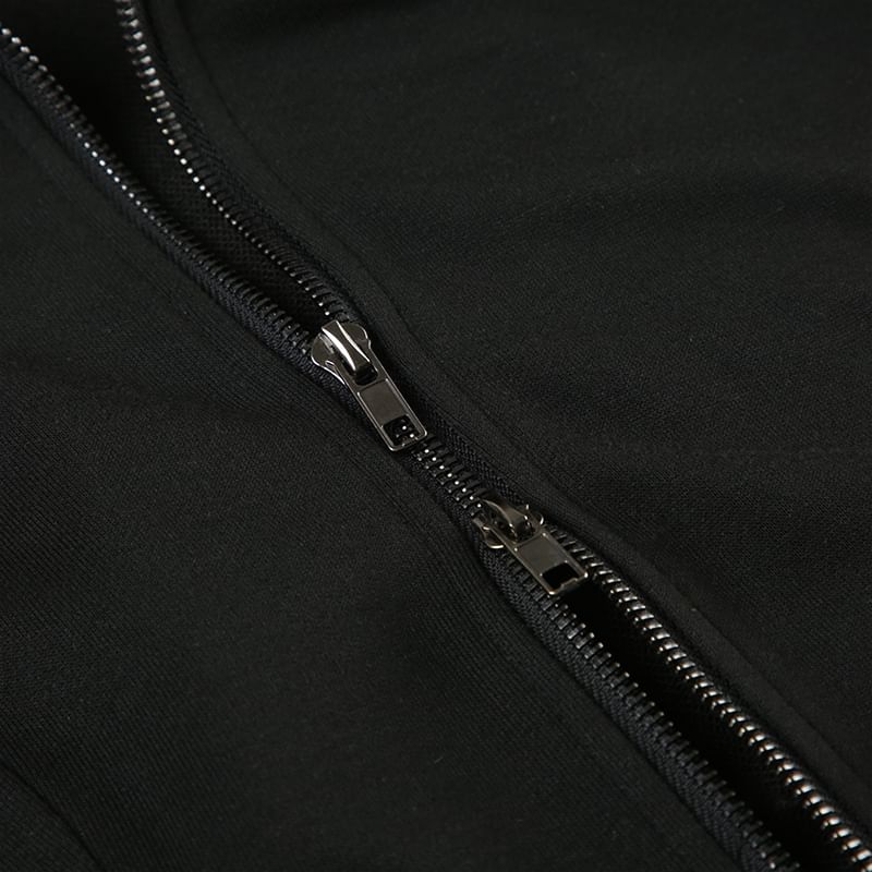 Amyway - Hoodie met rits en effen zakdetail