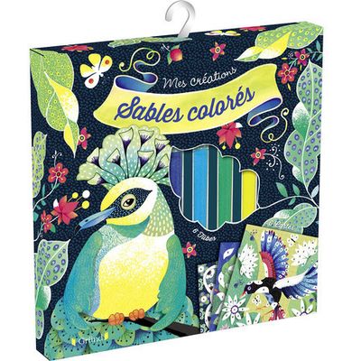 Sables colorés - oiseaux de paradis