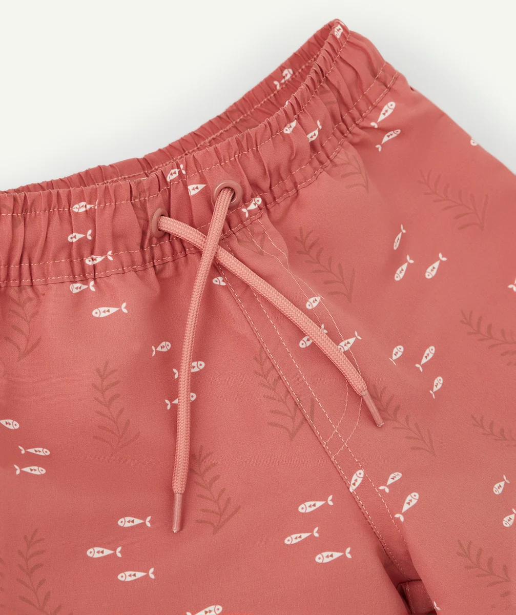 FRESKSHORT DE BAIN ANTI UV GARÇON OCEAN CORAIL