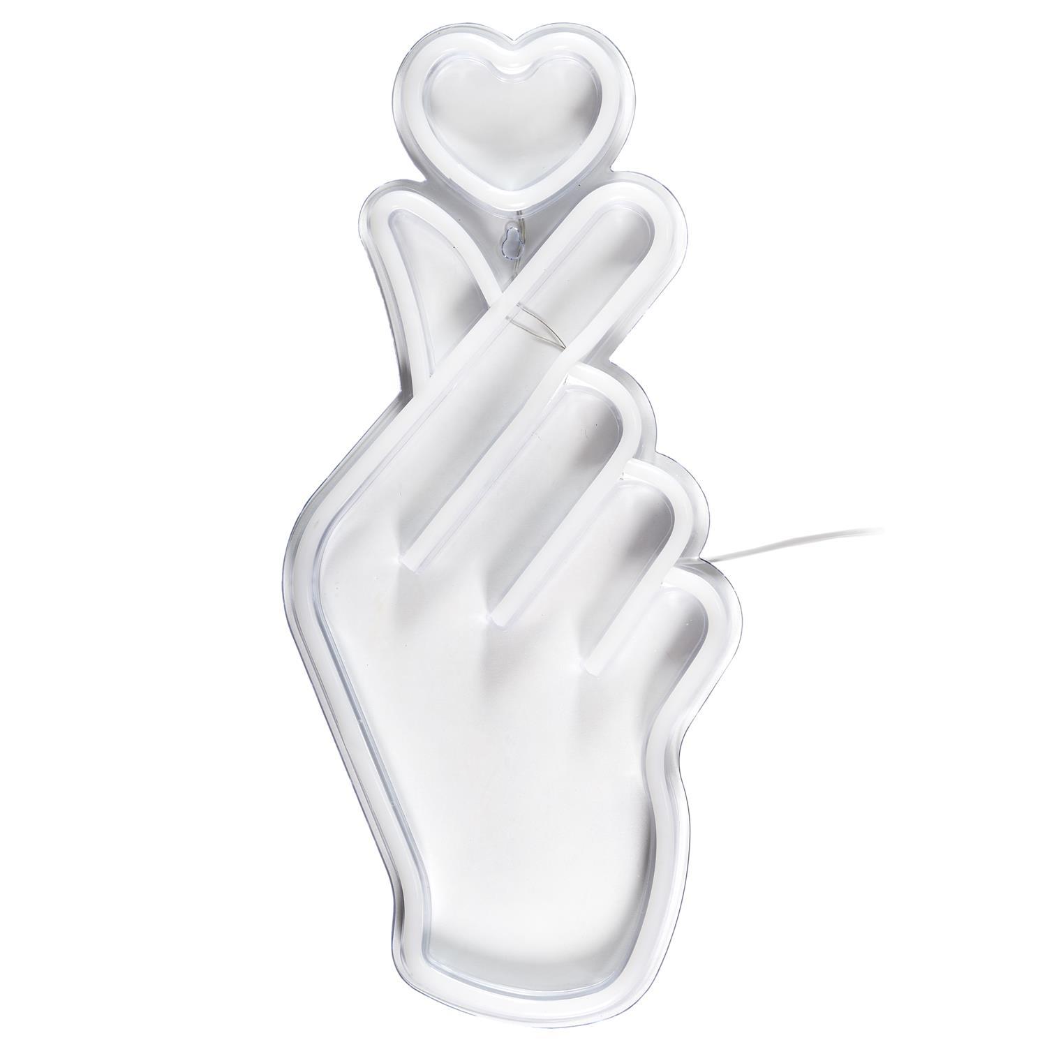 LAMPE LED EFFET NEON SIGNE COEUR USB