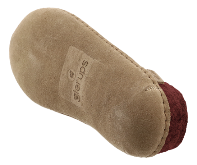 Glerups Tøffel med skindsål Bordeaux