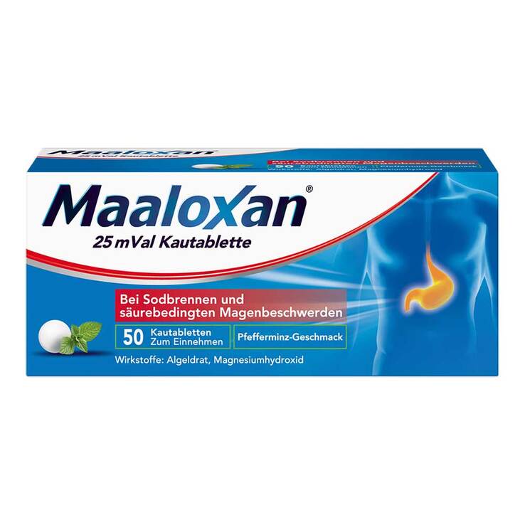 Maaloxan 25 mVal Kautabletten, 50 St