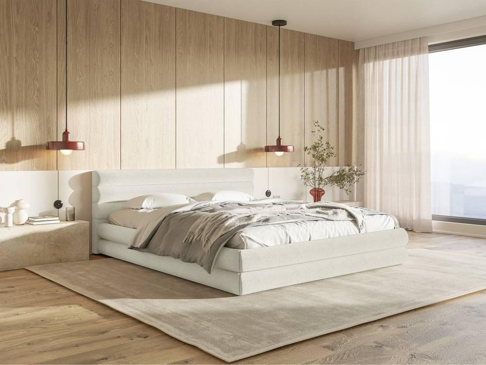 NADUVI Collection Gestoffeerd bed Alvaro chenille 180 x 200 met