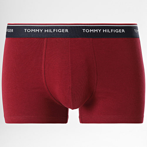 Lot De 3 Boxers Premium Essentials 3842 Bleu Marine Gris Bordeaux