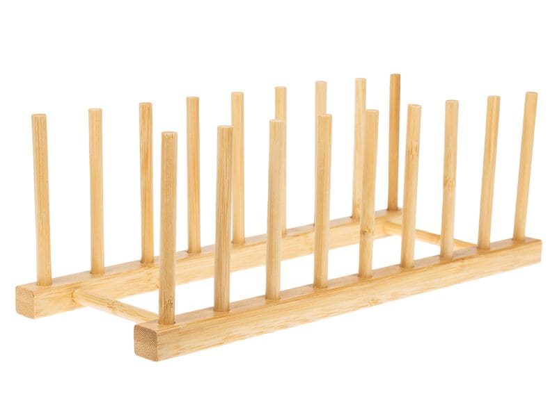 FURBER Tellerhalter Braun Teller- und Deckelständer aus Holz
