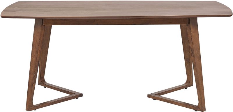 HUXTER - Eettafel - Donkere houtkleur - 90 x 180 cm - MDF