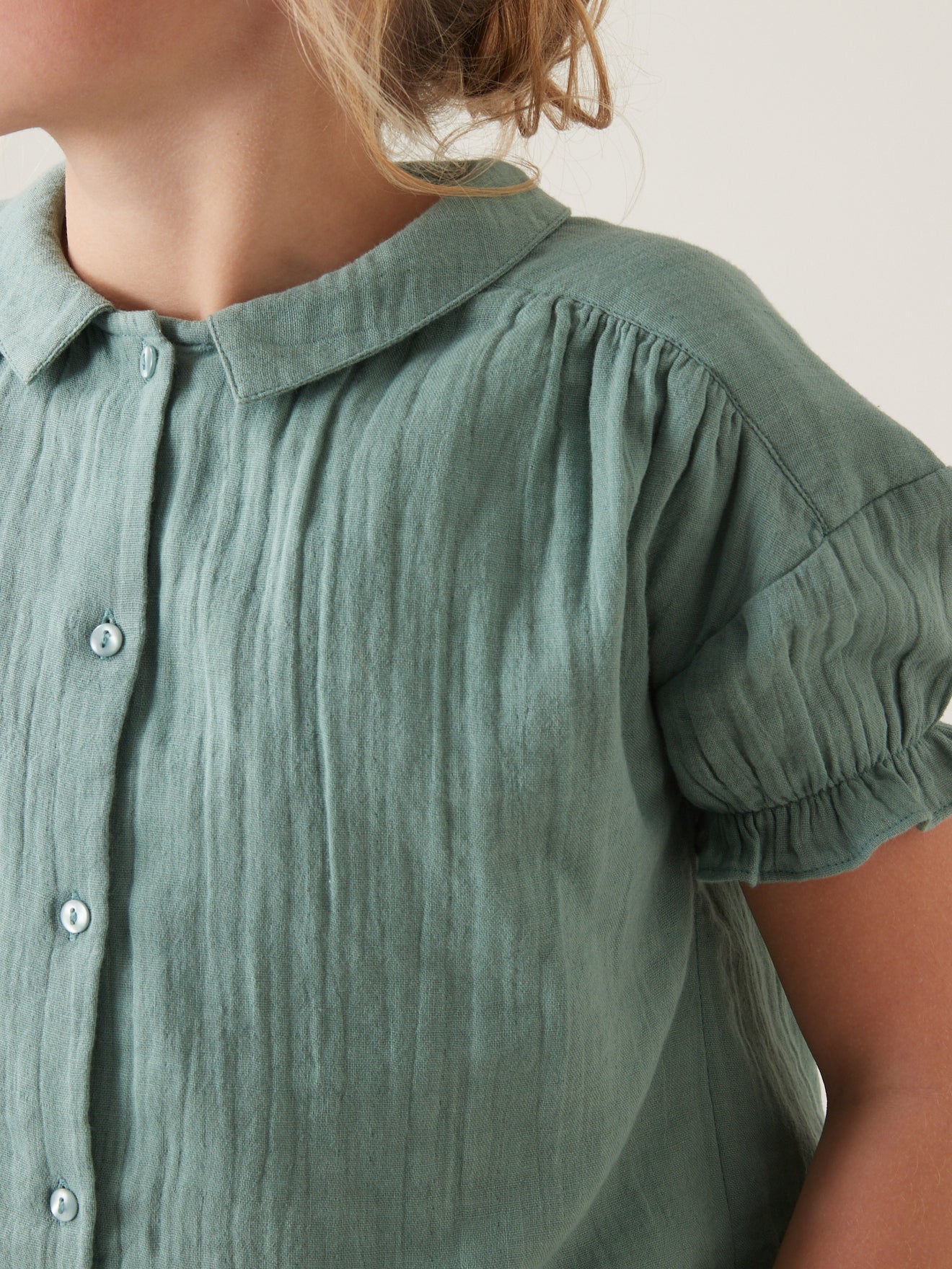 Blouse Fille en gaze de coton