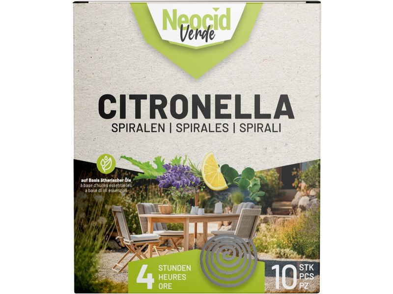 Neocid Expert Mückenspirale Citronella 1 Stück Räucherspirale gegen Mücken