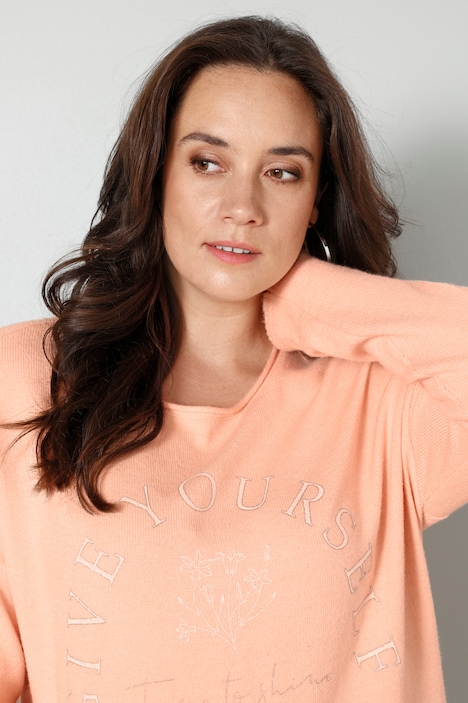 Pullover, Statement, Saum hinten länger