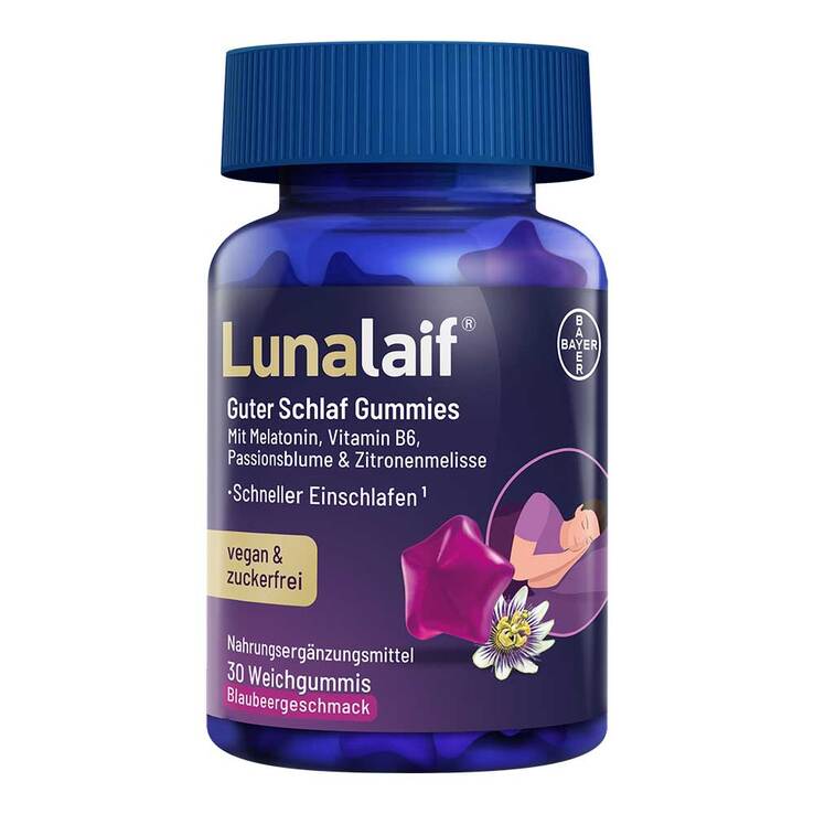 Lunalaif Guter Schlaf Gummies, 30 St