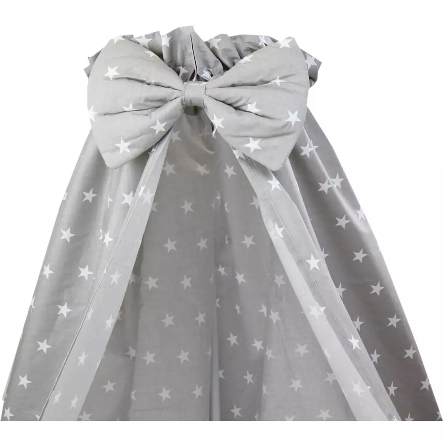 TupTam Babybett Himmel mit Schleifchen grau-kombi