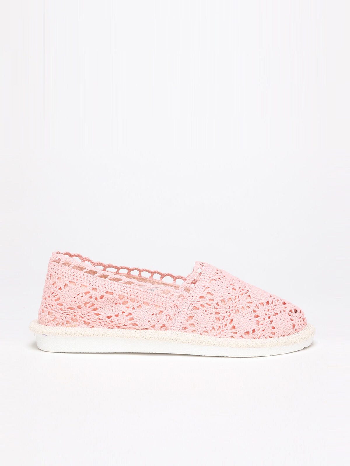 Espadrilles en crochet- Rose