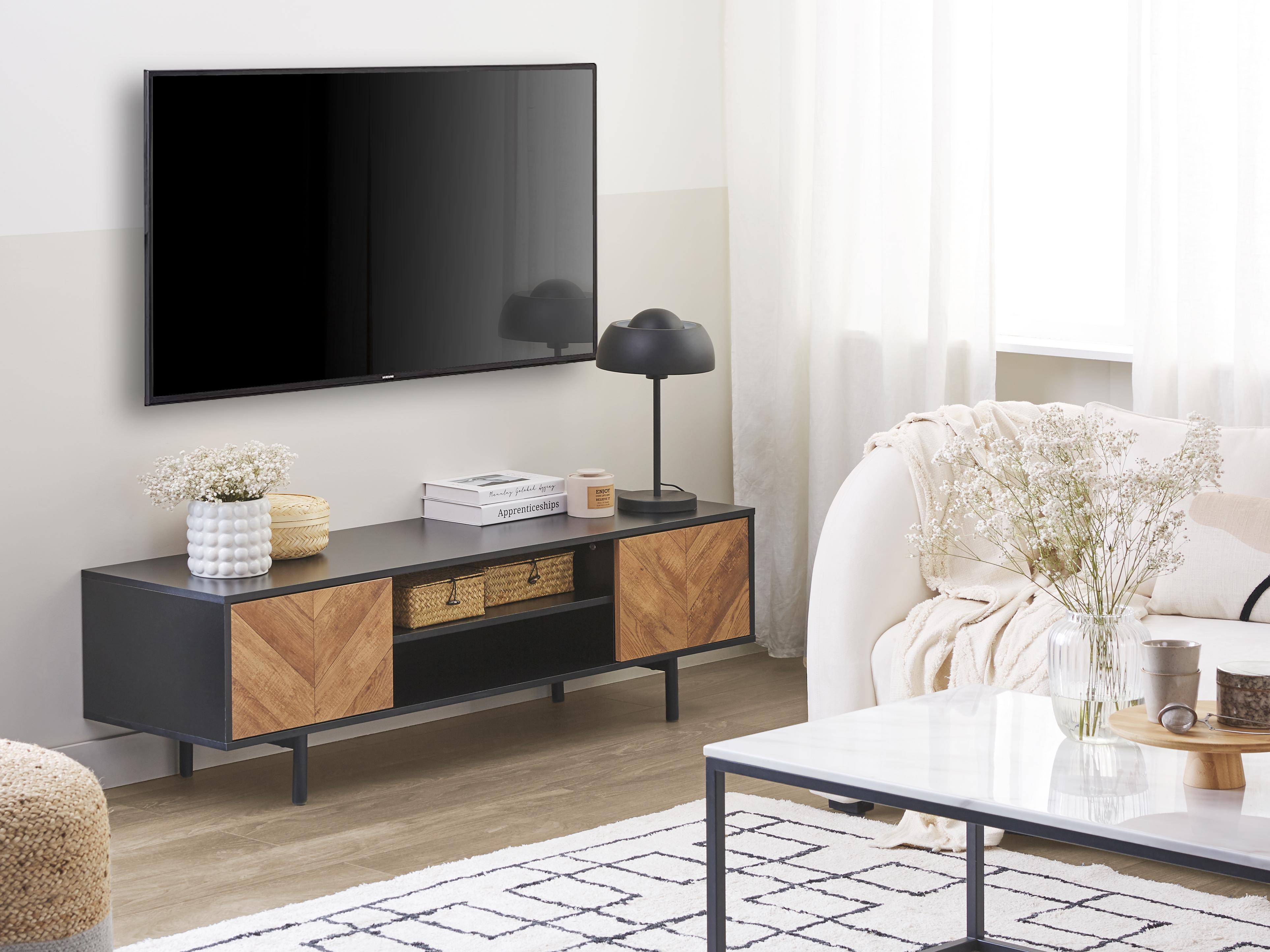 TV-meubel SALINA Bruin/zwart